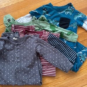 Boy Romper Bundle- 4 Pieces, Tea & Quincy Mae